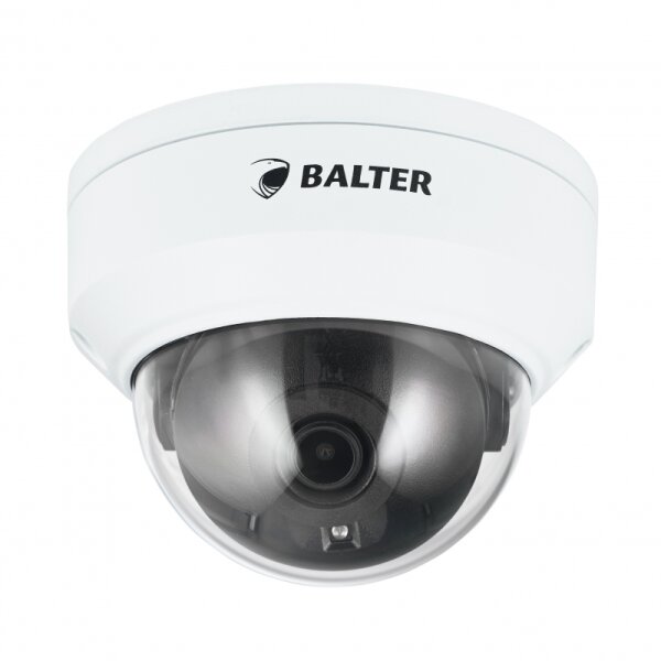 BALTER X ECO Vandalensichere IP Dome-Kamera mit 4.0MP, 2.8mm, Nachtsicht 30m, WDR 120dB, VCA, Privatzonen, PoE/12V DC, IK10, IP67