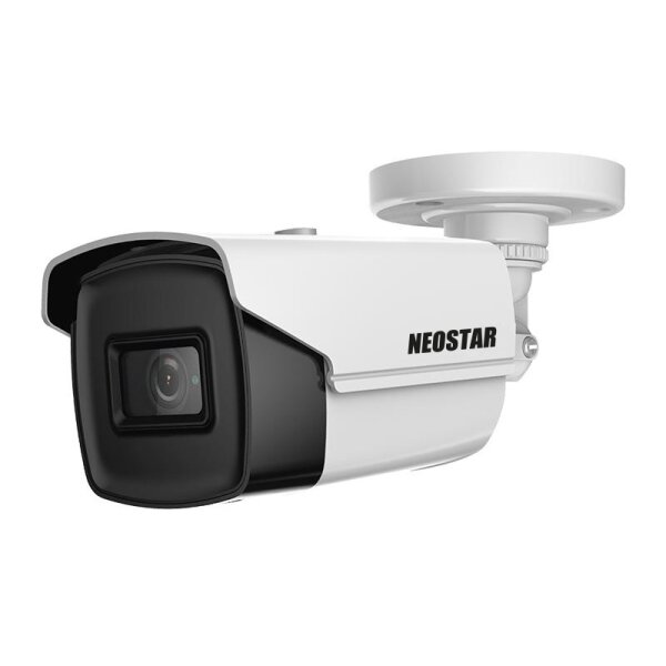 NEOSTAR 8.0MP 4K UHD EXIR TVI / CVI / AHD / CVBS Außenkamera, 2.8mm, Nachtsicht 60m, EXIR 2.0, WDR 130dB, Ultra-low Light, 12V DC, IP67