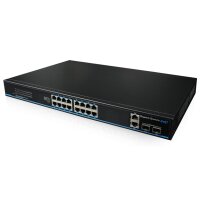 16x PoE+ Netzwerk Smart Gigabit Switch, 4x Gigabit...